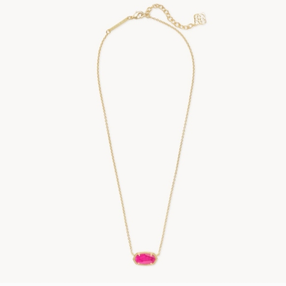 Kendra Scott Elisa Gold Pendant Necklace Azalea Illusion Gold - Picture 3 of 9